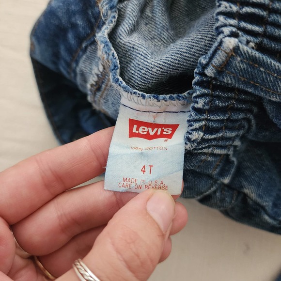 Vintage Levi's Yoke Front High Waisted Jeans 4t - Picture 9 of 10